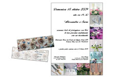 Partecipazione e biglietto confetti